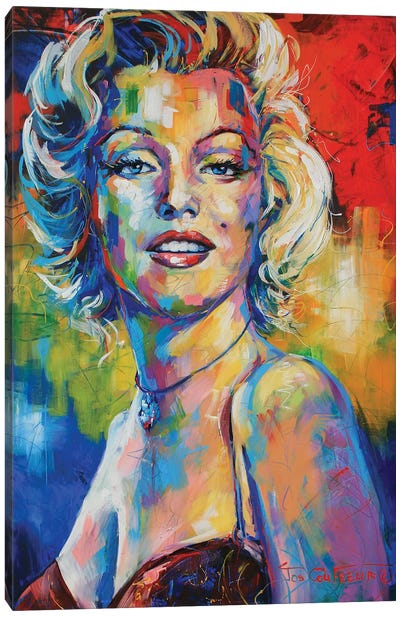 Marilyn Monroe I Canvas Art Print - Jos Coufreur