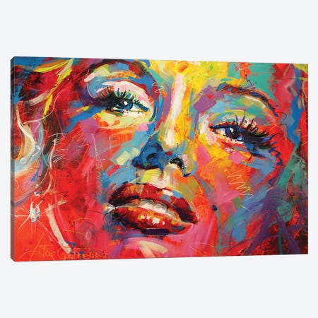 Marilyn Monroe III Canvas Print #JCF54} by Jos Coufreur Canvas Wall Art