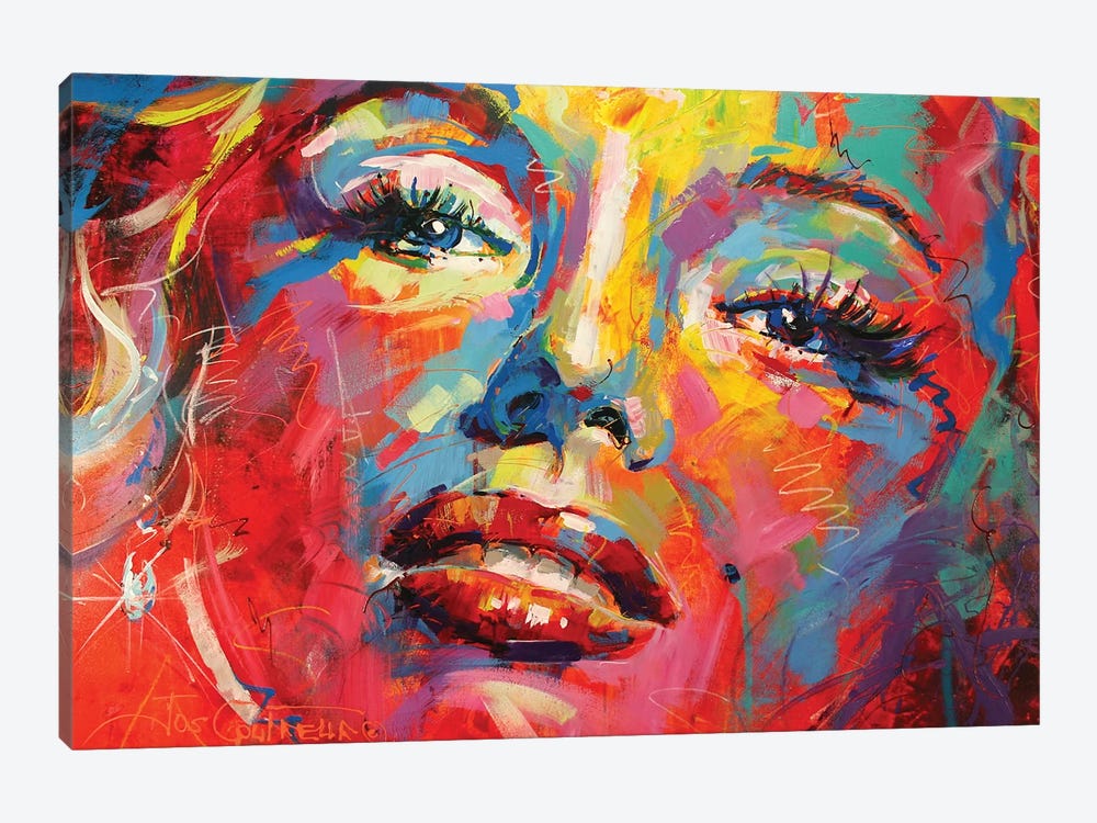 Marilyn Monroe III by Jos Coufreur 1-piece Canvas Artwork