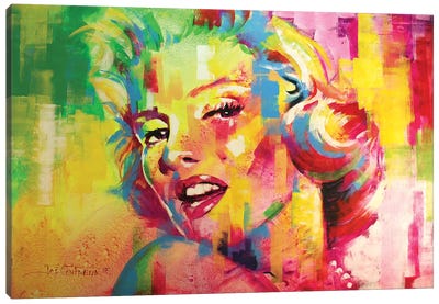 Marilyn Monroe IV Canvas Art Print - Current Day Impressionism Art