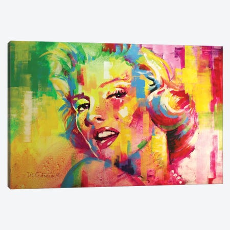 Marilyn Monroe IV Canvas Print #JCF55} by Jos Coufreur Canvas Artwork