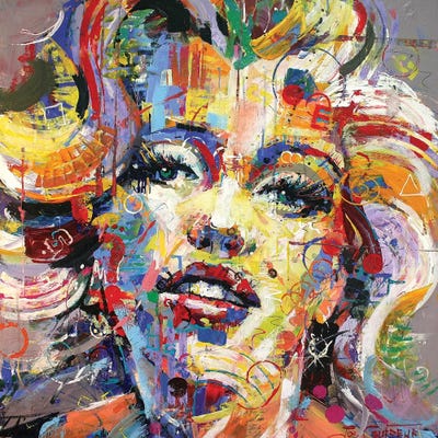 Marilyn Monroe VI Canvas Art Print by Jos Coufreur | iCanvas