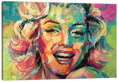 Marilyn Monroe VIII Canvas Art Print - Jos Coufreur