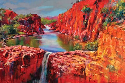 Mitchell Falls by Jos Coufreur art print