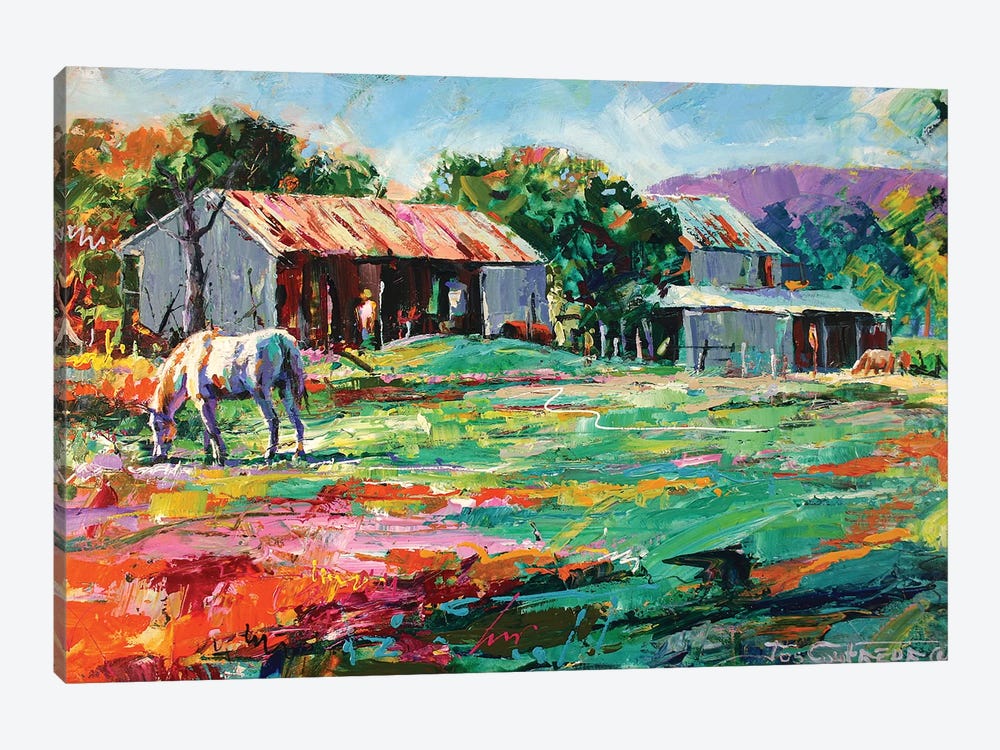 Old Sheds by Jos Coufreur 1-piece Canvas Artwork