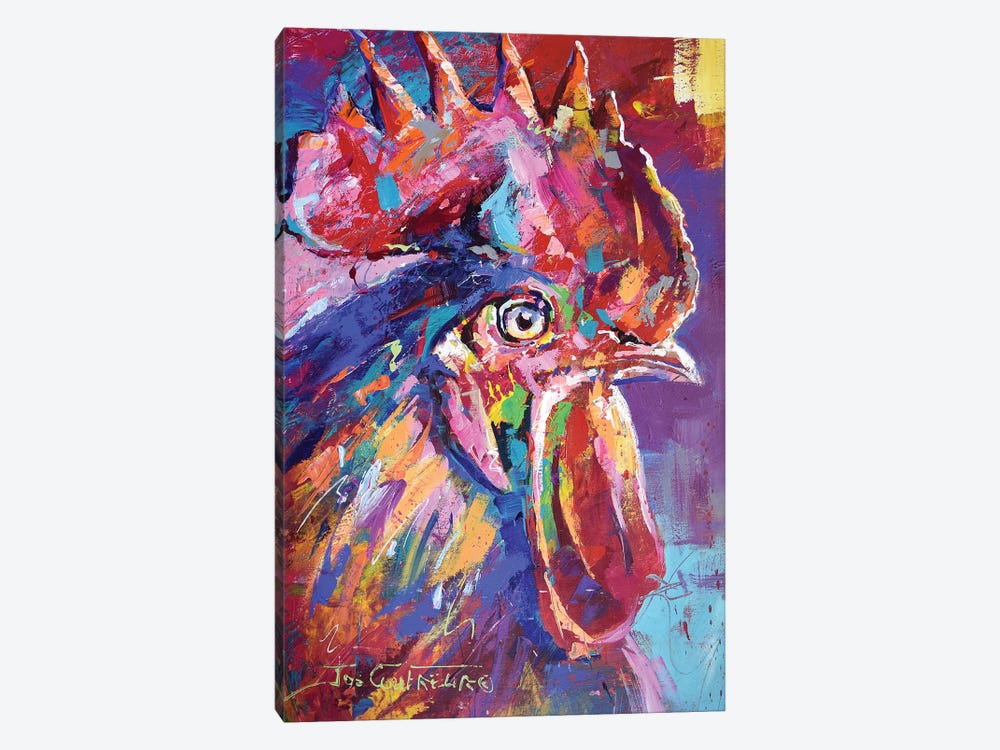 Rooster by Jos Coufreur 1-piece Canvas Art