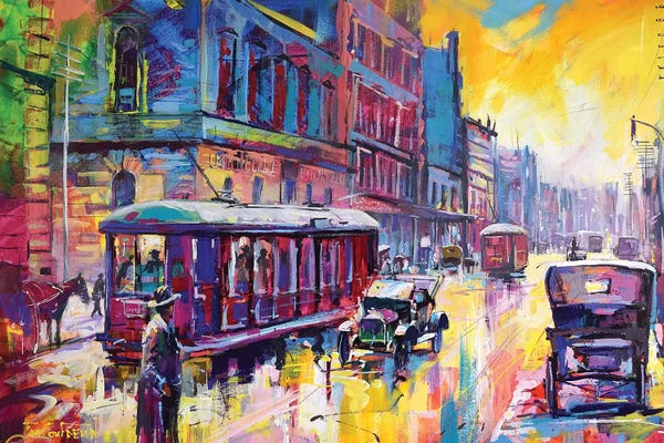 Jos Coufreur: St Georges Terrace 1926 by Jos Coufreur