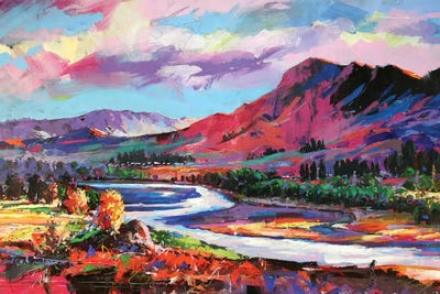 Tuki Tuki River by Jos Coufreur canvas print