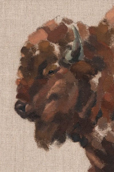 Bison & Buffaloes: Tiled Bison II by Jacob Green