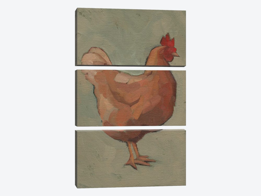 Egg Hen I 3-piece Art Print