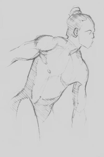 Jacob Green: Male Torso Sketch II by Jacob Green