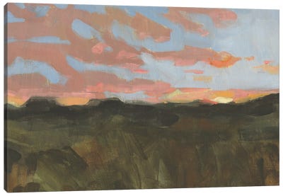 Sunset In Taos I Canvas Art Print