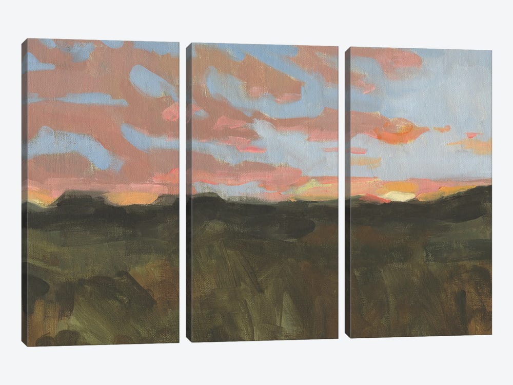 Sunset In Taos I by Jacob Green 3-piece Canvas Art