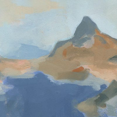 Blue Island II by Jacob Green framed canvas print