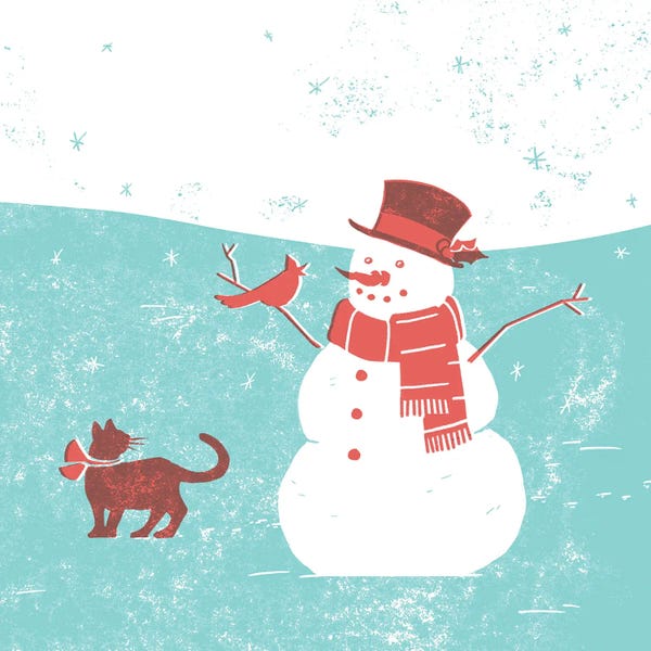 Cardinals: Mid-Century Christmas II by Jacob Green