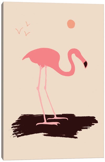 Native Floridian II Canvas Art Print - Flamingo Art
