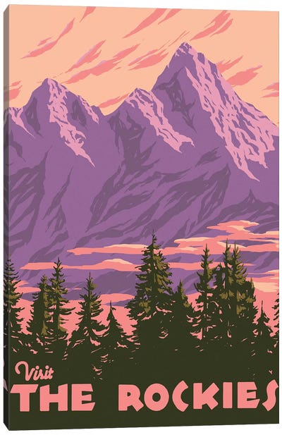 American Wayfarer I Canvas Art Print - National Parks Travel Posters