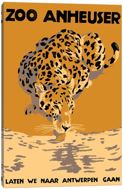 Euro Poster I Canvas Art Print - Jaguar Art