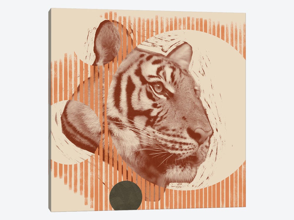 Pop Art Tiger I by Jacob Green 1-piece Canvas Wall Art