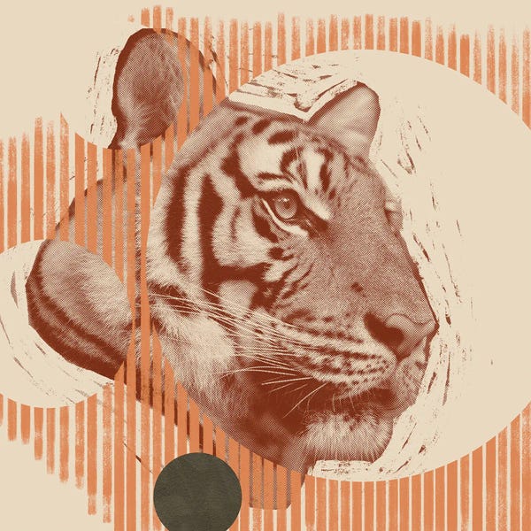Tigers: Pop Art Tiger I by Jacob Green