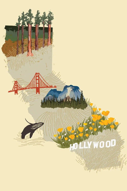 Illustrated State-California