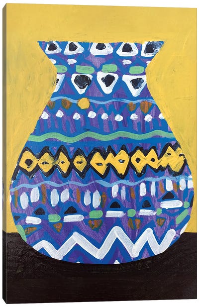 Purple Vase Canvas Art Print - Jelly Chen