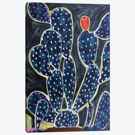 Smooth Cactus Canvas Print #JCN32} by Jelly Chen Art Print