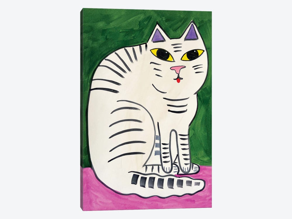 Striped Cat by Jelly Chen 1-piece Canvas Art