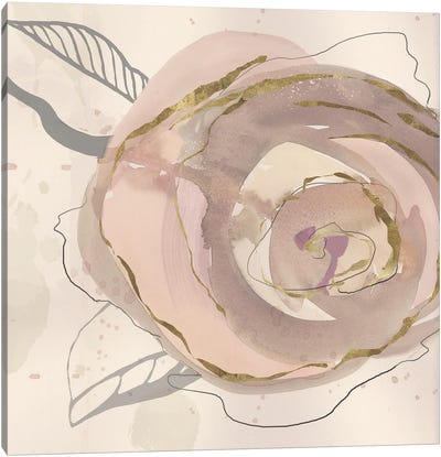Rosy Flower I Canvas Art Print