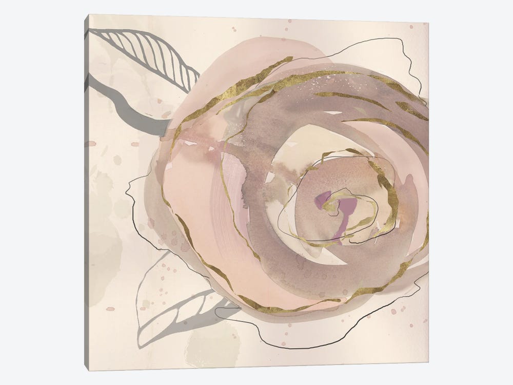 Rosy Flower I by Jacob Q 1-piece Canvas Art Print