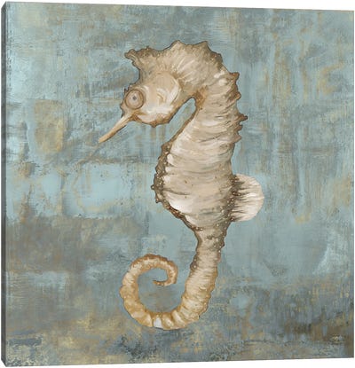 Seahorse Dance Canvas Art Print - Seahorse Art