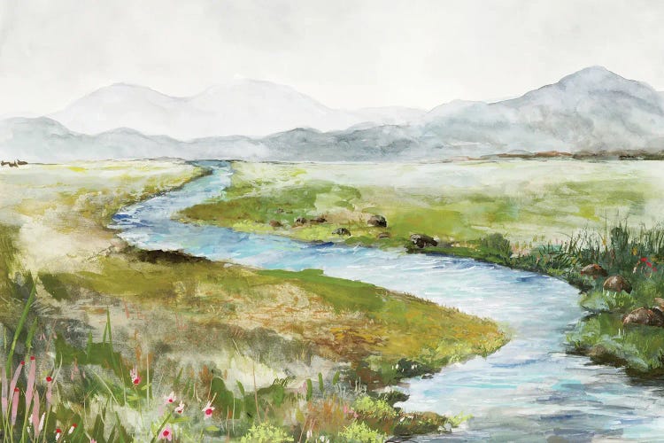Blue Stram River by Jacob Q wall art