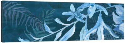 Blue Bloom Symphony Canvas Art Print - Blue Art