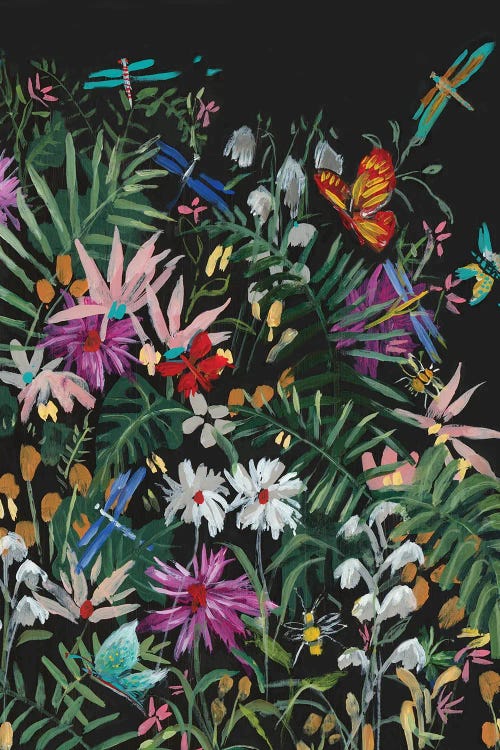 Midnight Wildflowers by Jacob Q wall art