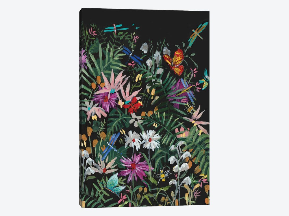 Midnight Wildflowers by Jacob Q 1-piece Canvas Wall Art