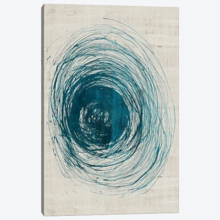 Swirls of Teal Canvas Print #JCQ36} by Jacob Q Canvas Art Print
