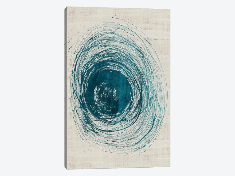 Swirls of Teal by Jacob Q 1-piece Canvas Artwork