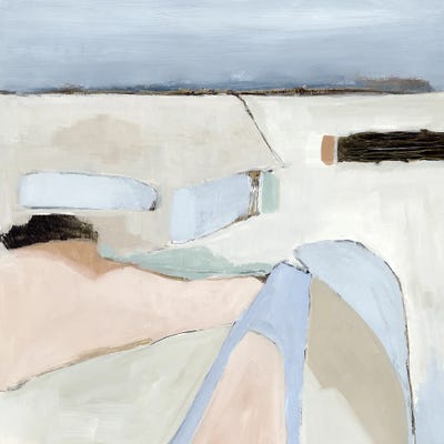 The Beach by Jacob Q framed canvas print