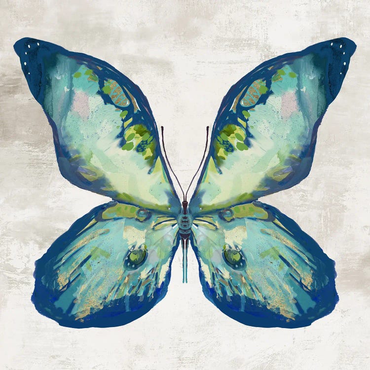 Blue Flutter II by Jacob Q wall art