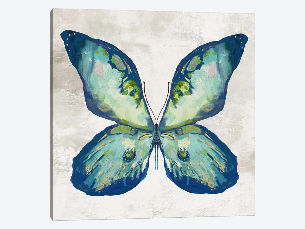 Blue Flutter II by Jacob Q 1-piece Canvas Art Print
