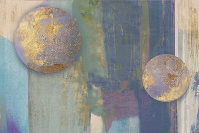 Blue Popscicles II by Jacob Q framed canvas print