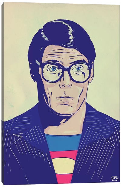 Clark Canvas Art Print - Superman