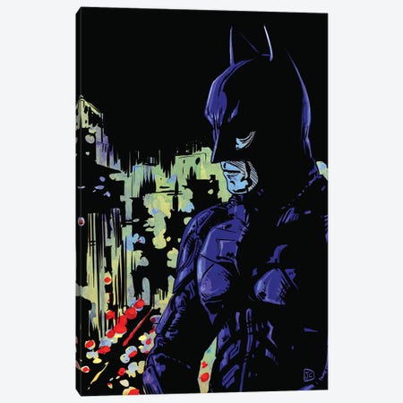 Dark Knight Canvas Print #JCR107} by Giuseppe Cristiano Canvas Art Print