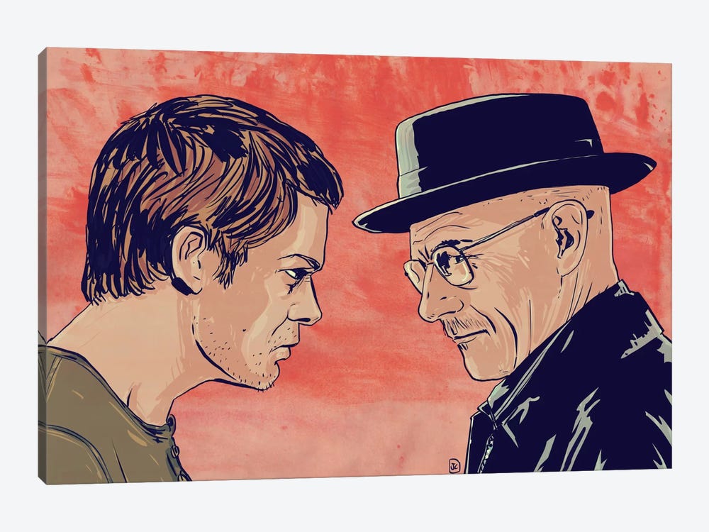 Dexter & Morgan by Giuseppe Cristiano 1-piece Canvas Wall Art