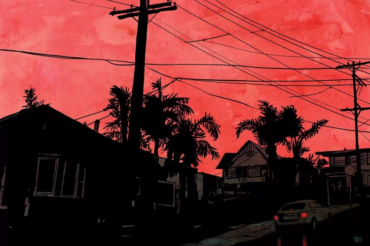 Red Sky by Giuseppe Cristiano wall art