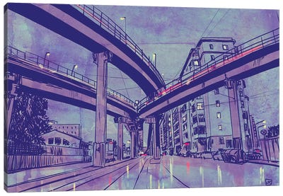 Urban Landscape Canvas Art Print - Giuseppe Cristiano