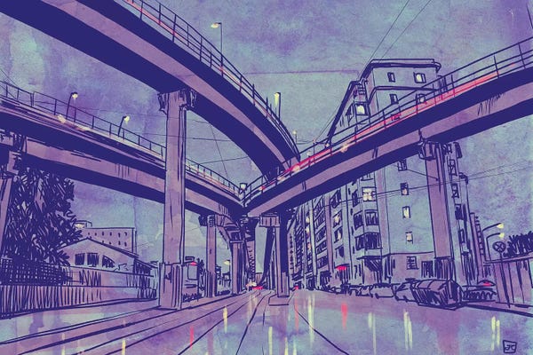 Giuseppe Cristiano: Urban Landscape by Giuseppe Cristiano