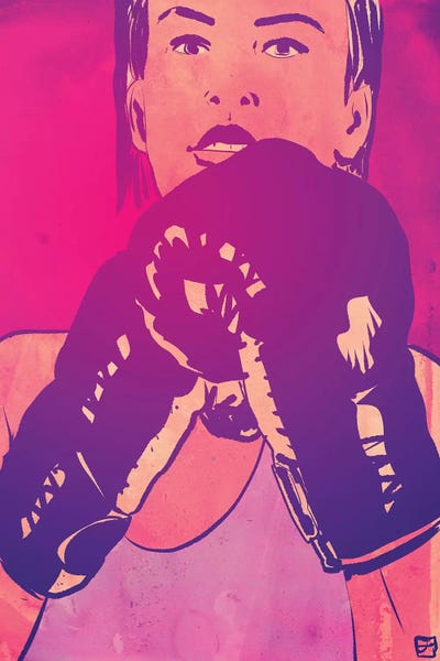 Boxing VII by Giuseppe Cristiano framed canvas print