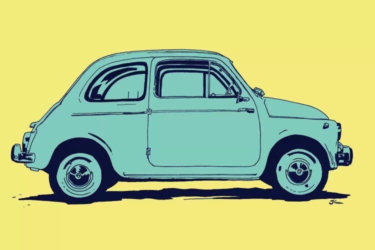 Fiat 500 by Giuseppe Cristiano wall art