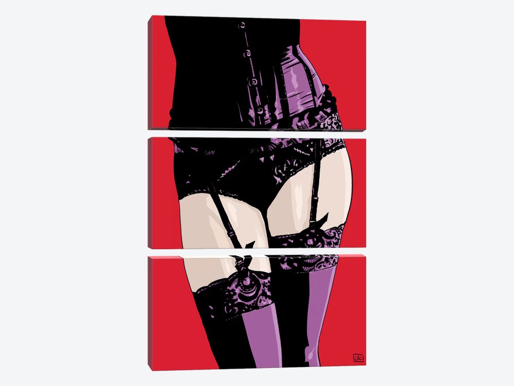 Lingeries by Giuseppe Cristiano 3-piece Canvas Art